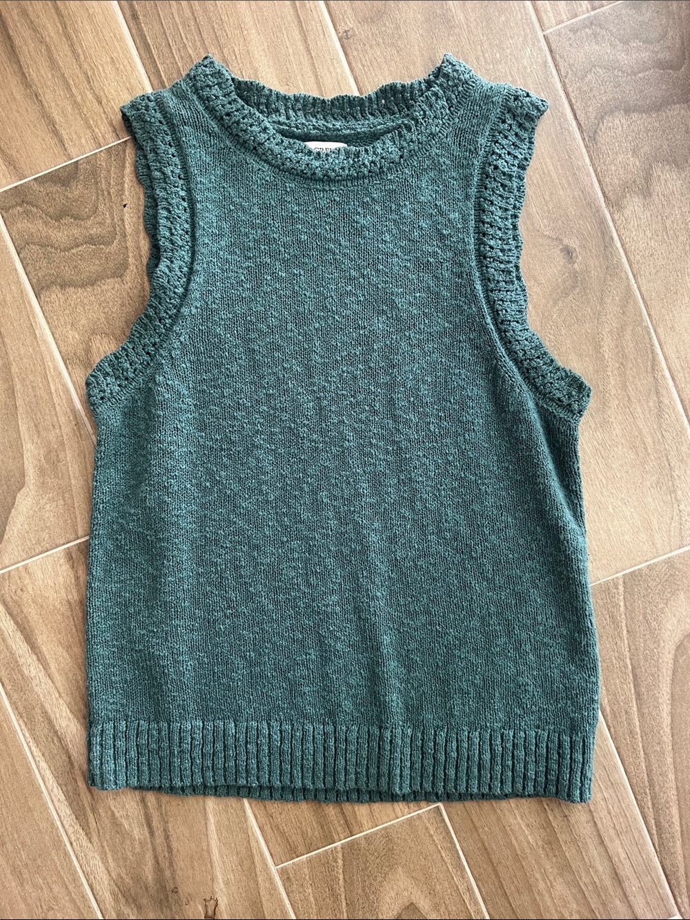J. Crew Sleeveless Knit Sweater Top - Forest Green